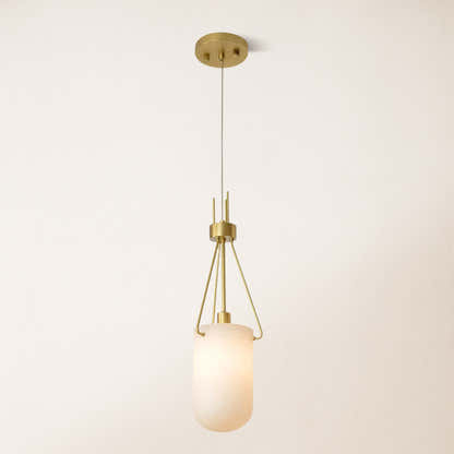 Dadaly Lottia Alabaster Small Art Pendant Light 7"D