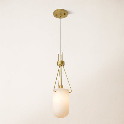 Dadaly Lottia Alabaster Small Art Pendant Light 7"D