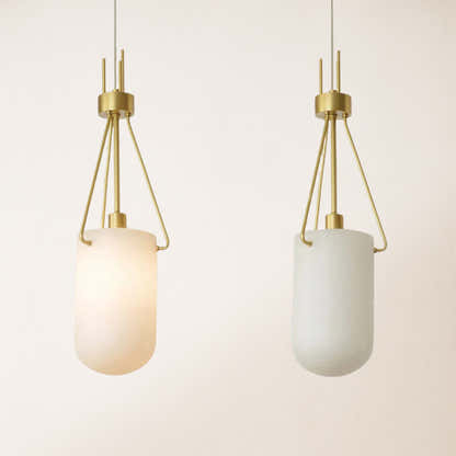 Dadaly Lottia Alabaster Small Art Pendant Light 7"D