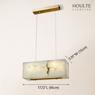 Dave Alabaster Cuboid Dining Room Chandelier 17.7"L