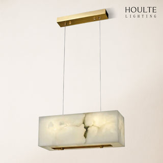 Dave Alabaster Cuboid Dining Room Chandelier 17.7"L