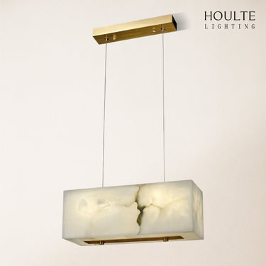 Dave Alabaster Cuboid Dining Room Chandelier 17.7"L
