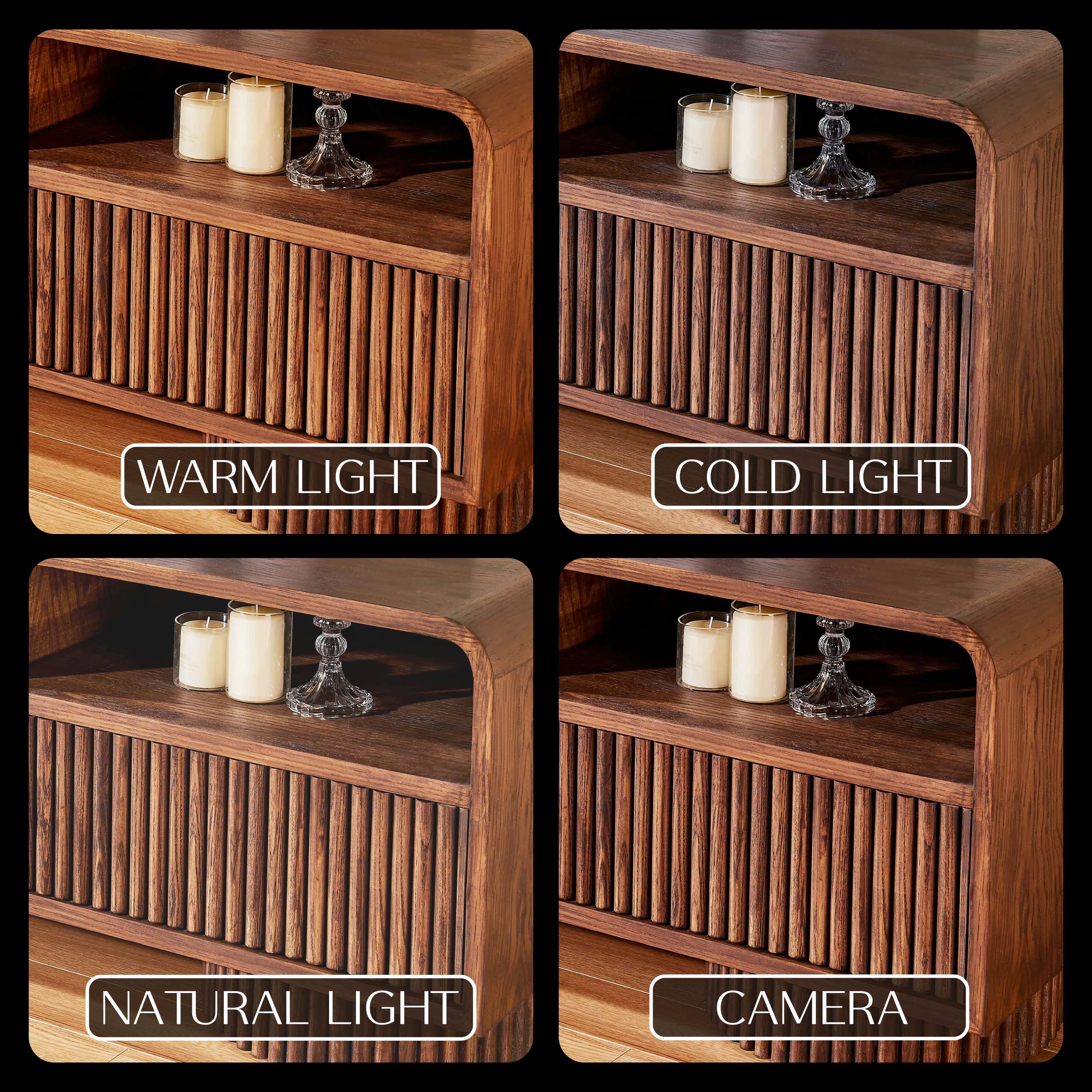 Doric Media Console 83"W