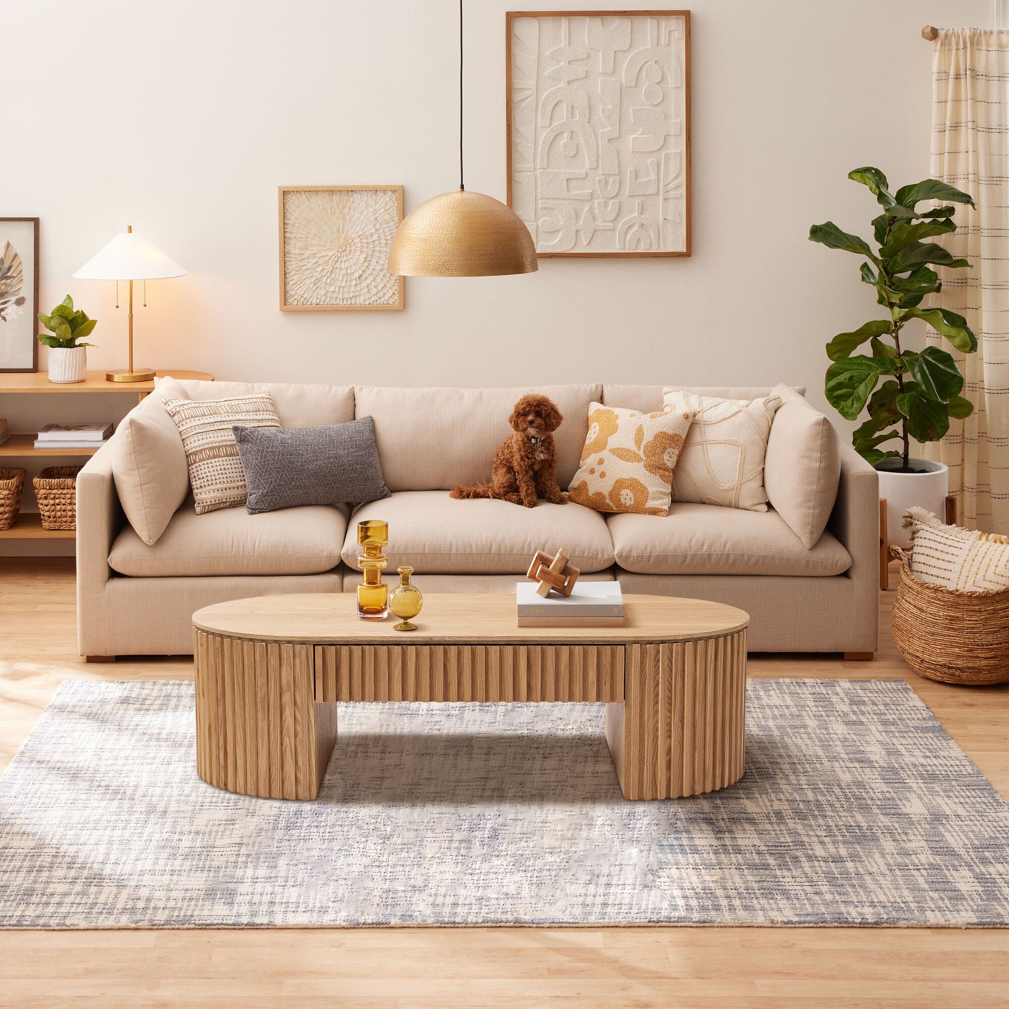 Drum OAVL Coffee Table 51"