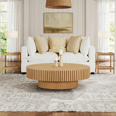 Drum Round Coffee Table 43.7"