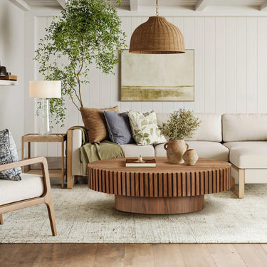 Drum Round Coffee Table 43.7"