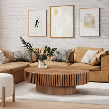 Drum Round Coffee Table 43.7"