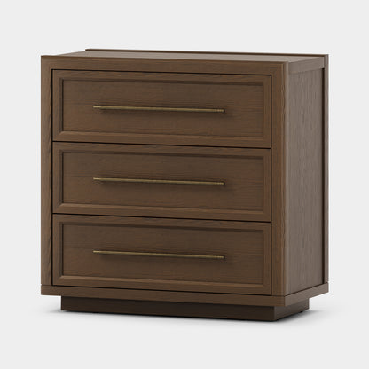 Alvar 32″ Oak 3-Drawer Chest