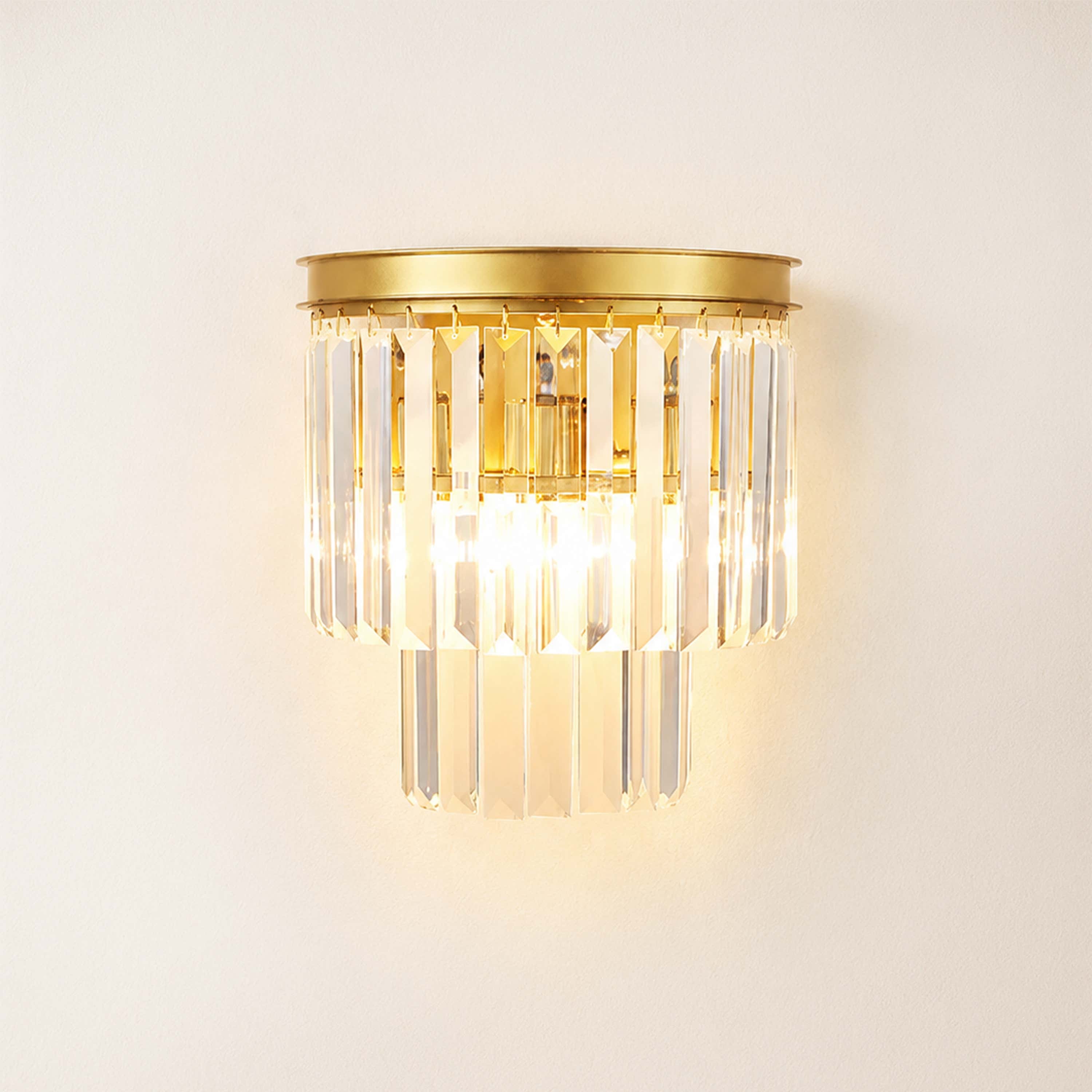Oryana Crystal Icicle Wall Sconce 9.8"