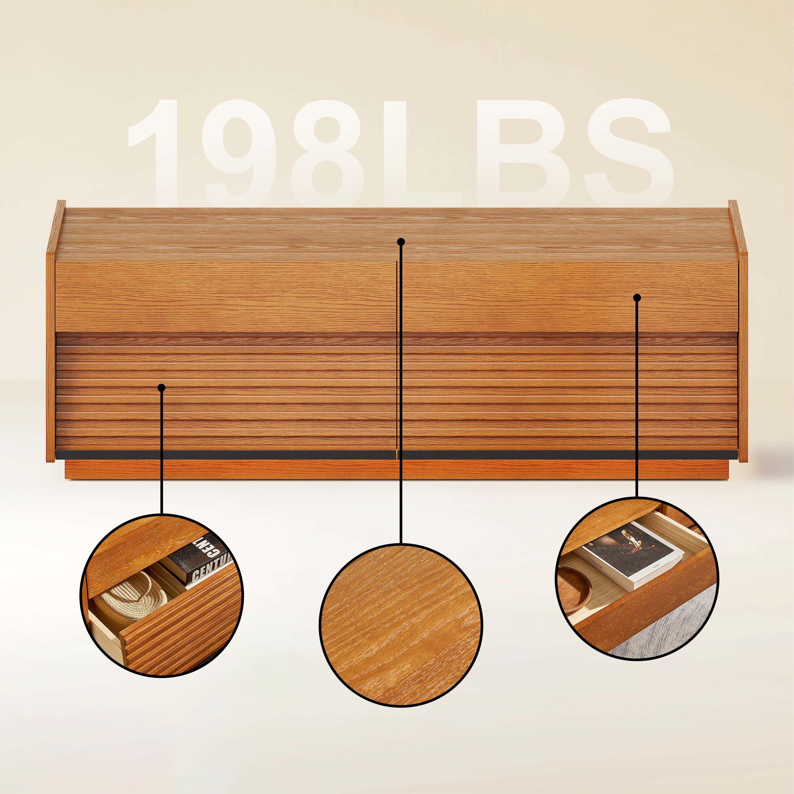 Devon Oak Coffee Table 48" W