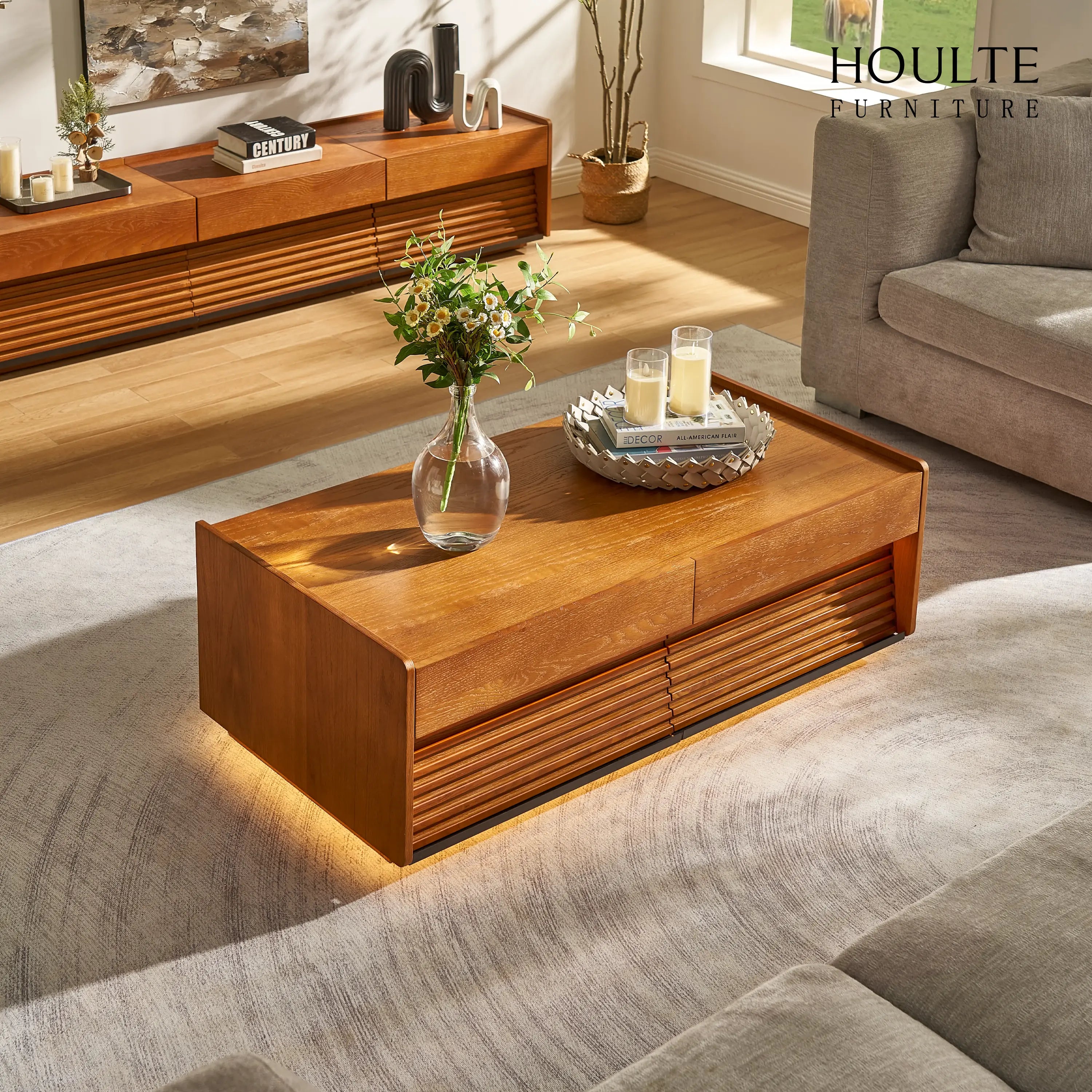 Devon Oak Coffee Table 47.24" W