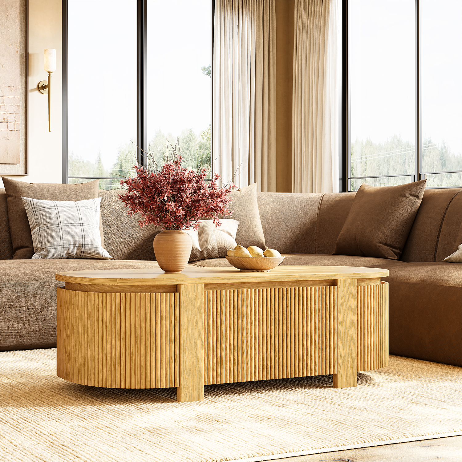 Sutton  coffee table 47" W