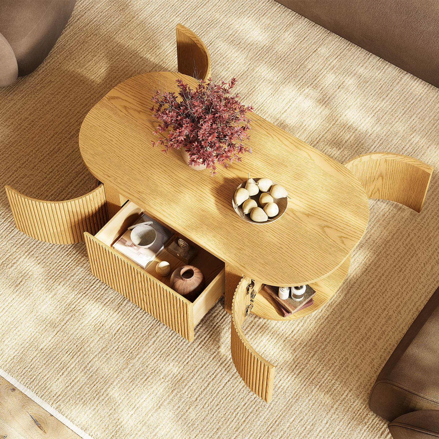 Sutton  coffee table 47" W