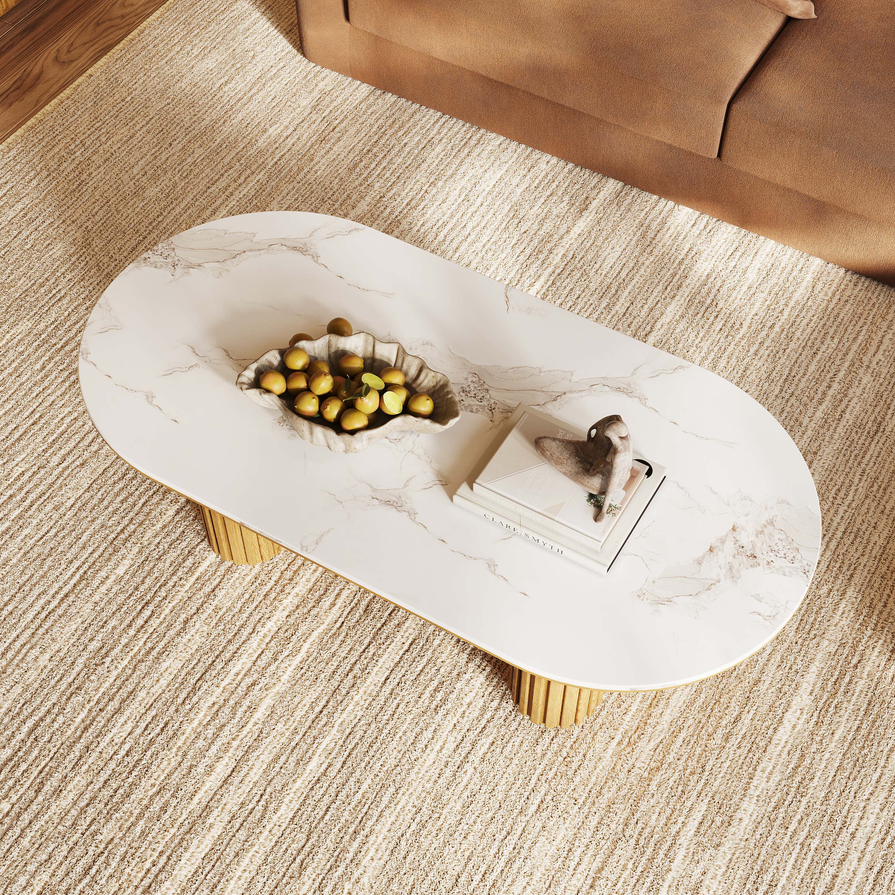 Emery Sintered Stone Coffee Table 47"W