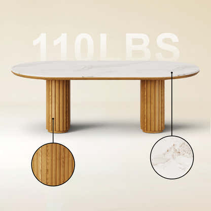 Emery Sintered Stone Coffee Table 47"W