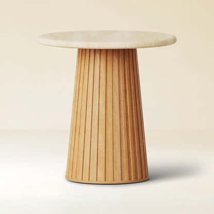 Emery Sintered Stone Side Table 20"W