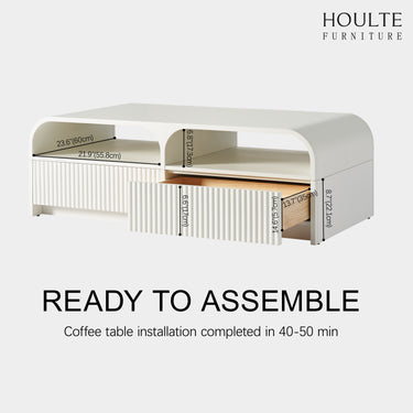 Naru Media Console and Coffee Table Set