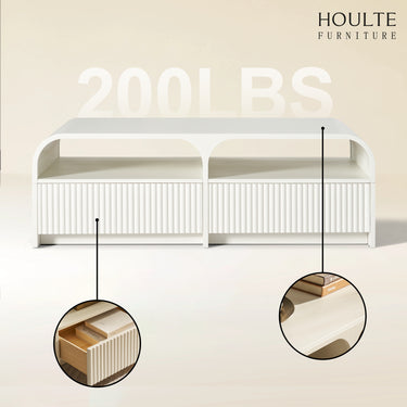 Naru Media Console and Coffee Table Set