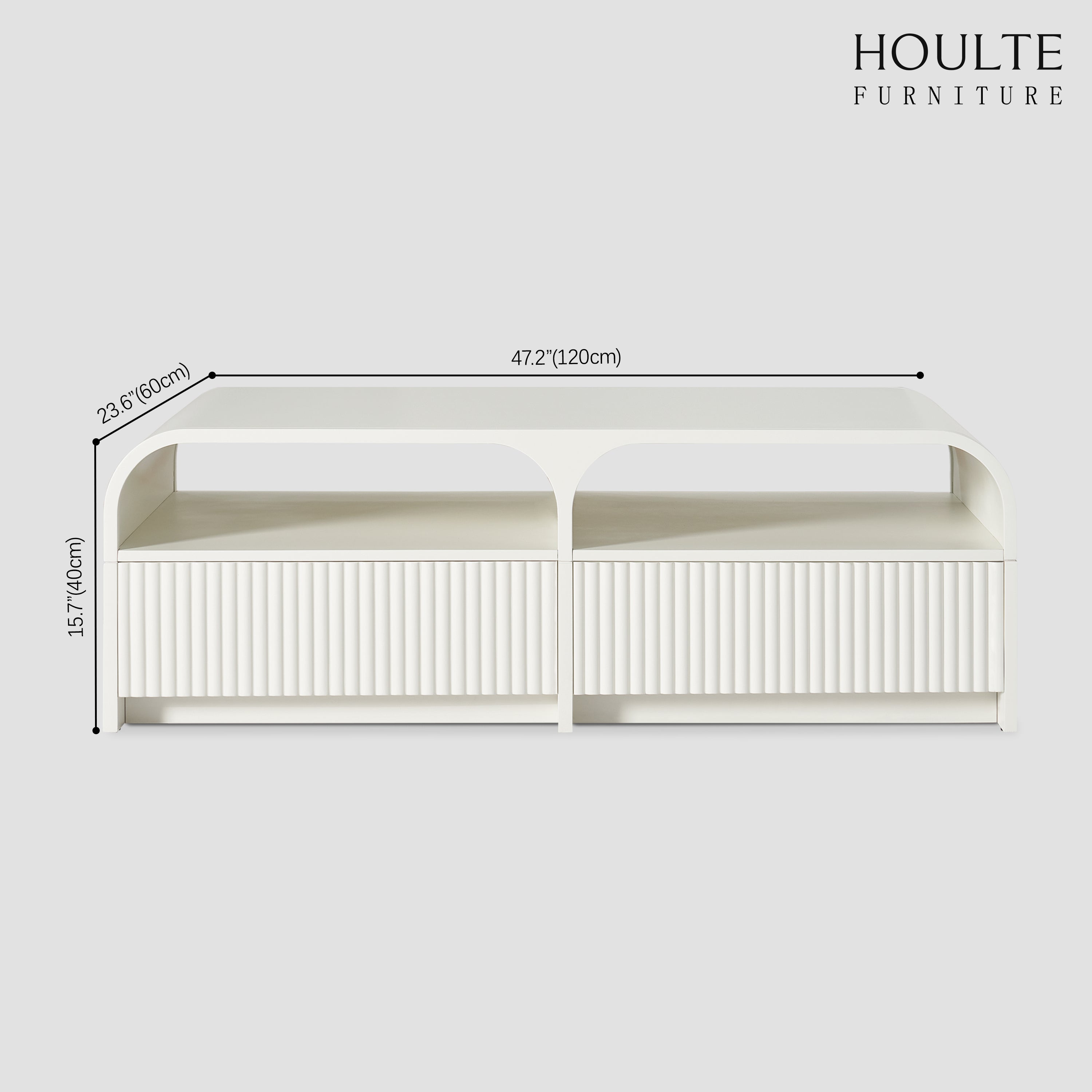 Naru Media Console and Coffee Table Set