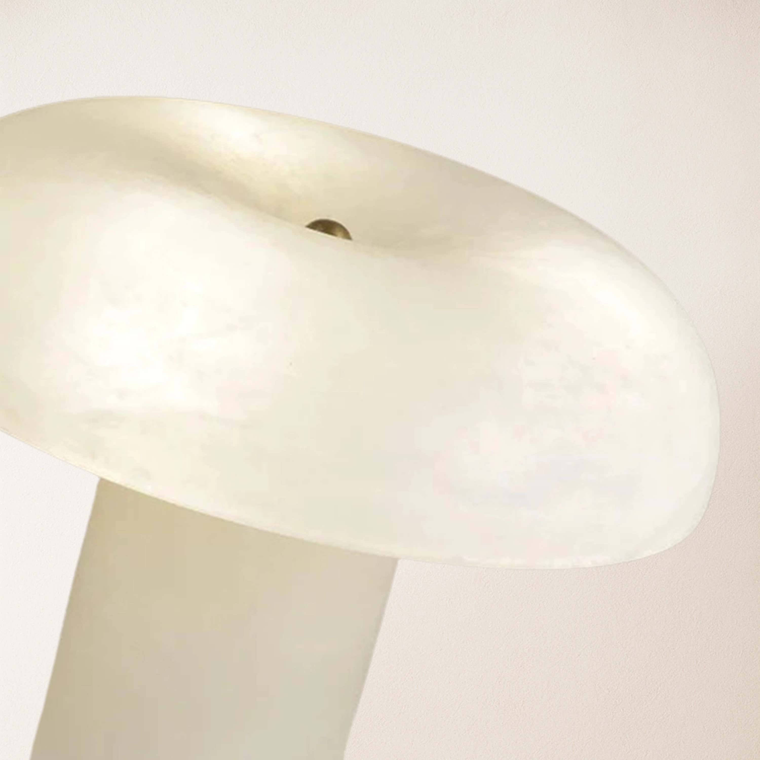 Dadaly Modern Alabaster Mushroom Table Lamp 9.8"H