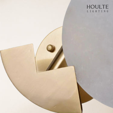 Egwent Alabaster Brass Sconce 10.2"