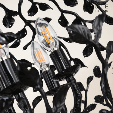 Elara Black Spherical Cage Chandelier 22"D