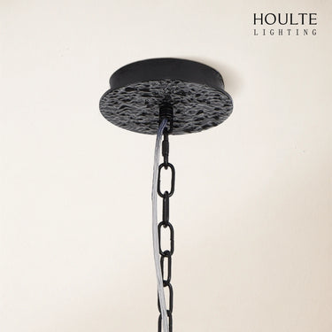 Elara Black Spherical Cage Chandelier 22"D