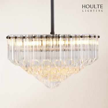 Ethereal Crystal Radiance Clear Amber Round Chandelier 14"D
