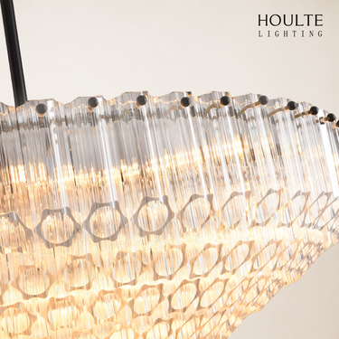 Ethereal Crystal Radiance Clear Amber Round Chandelier 30"D