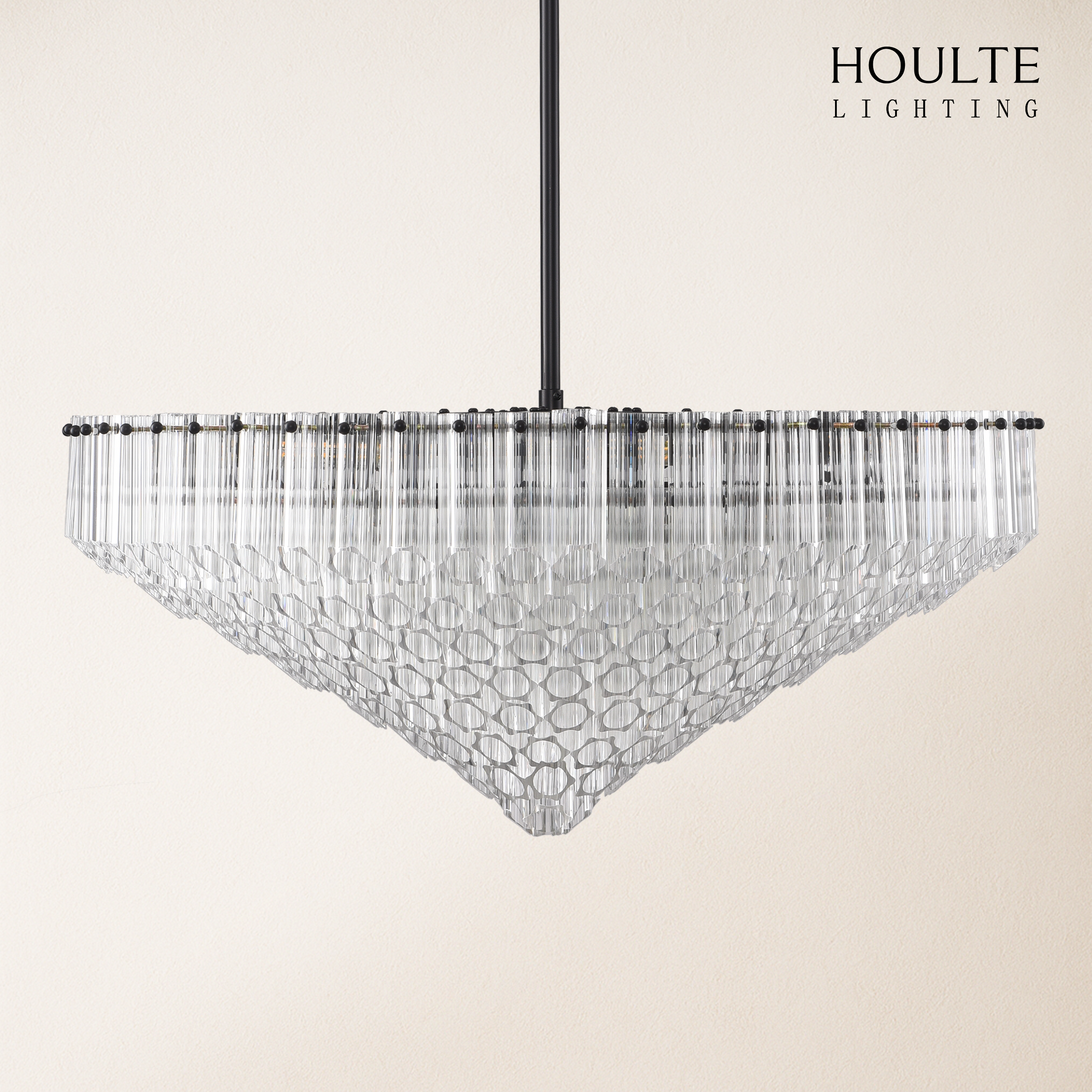 Ethereal Crystal Radiance Clear Amber Round Chandelier 30"D