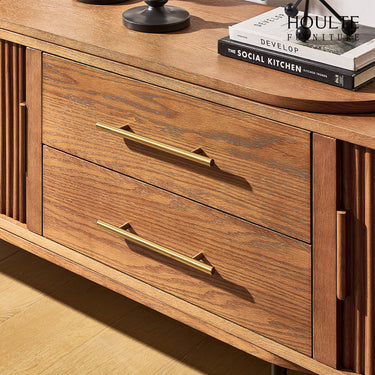 Ewan Oak Extendable Media Console