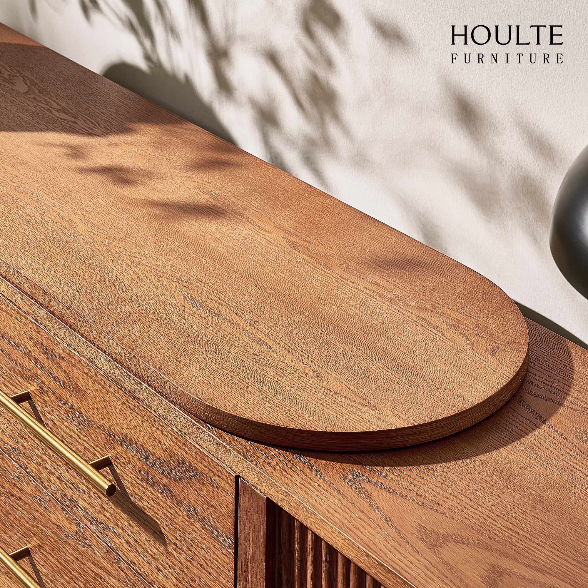 Ewan Oak Extendable Media Console