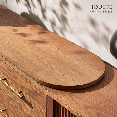 Ewan Oak Extendable Media Console
