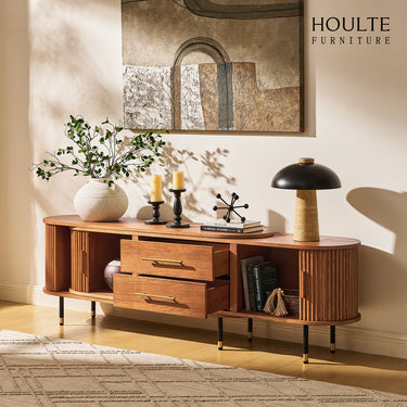 Ewan Oak Extendable Media Console