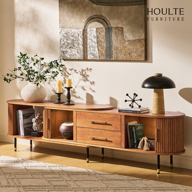 Ewan Oak Extendable Media Console