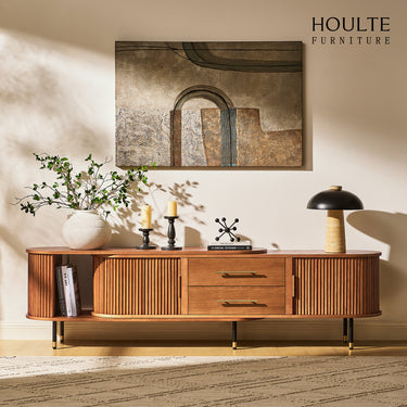 Ewan Oak Extendable Media Console