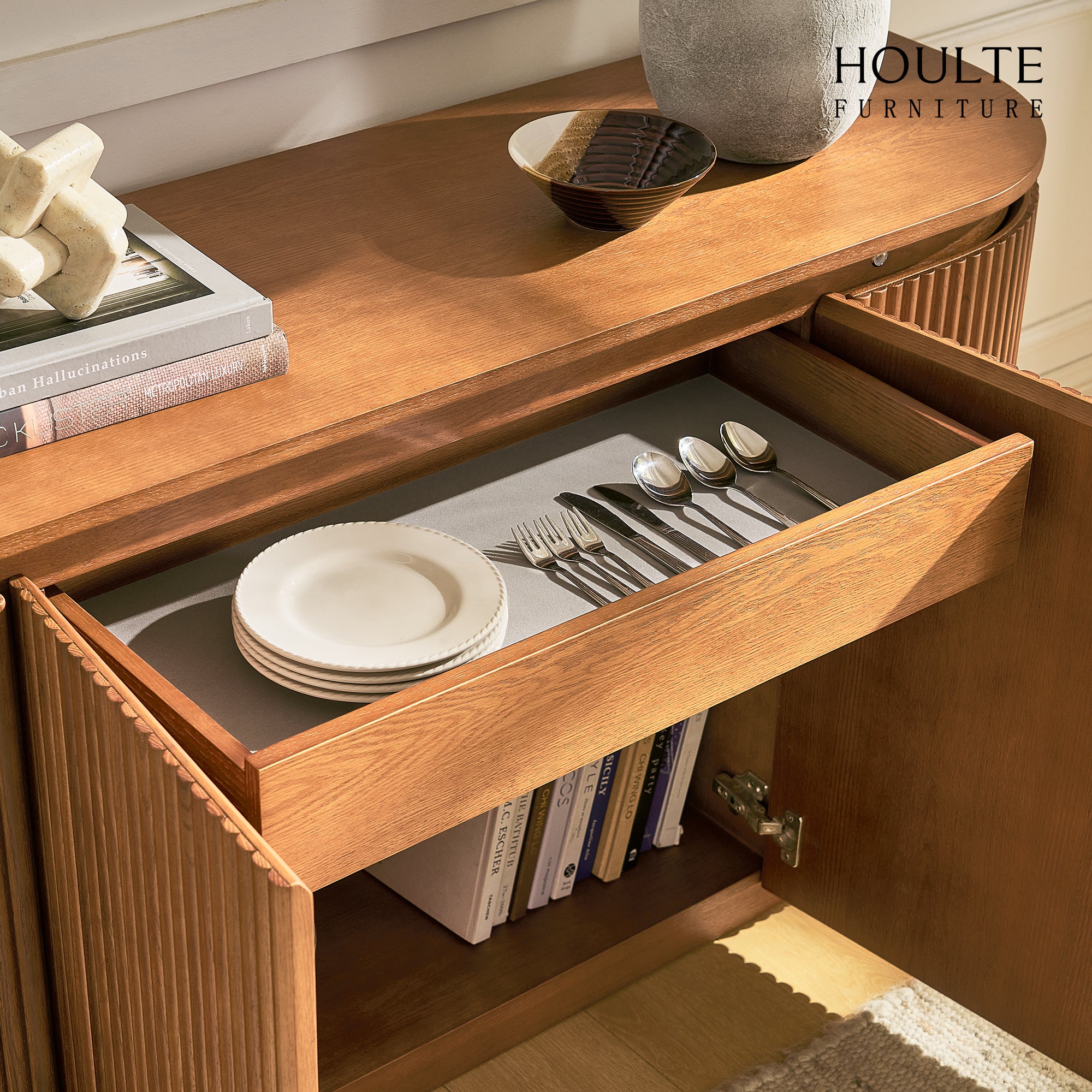 Ewan Oak Sideboard 61"