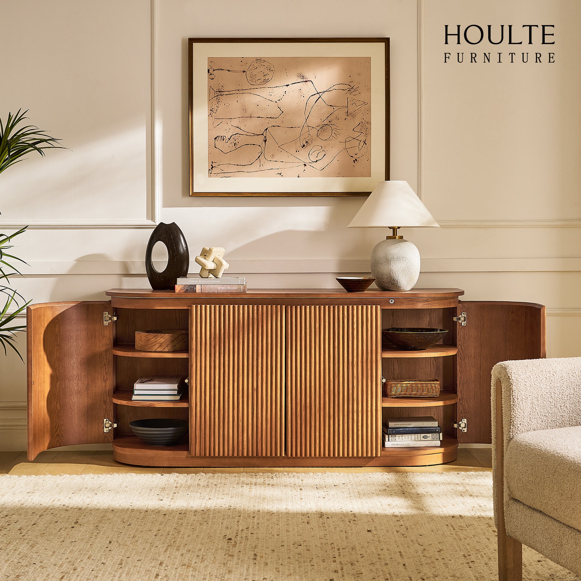 Ewan Oak Sideboard 61"