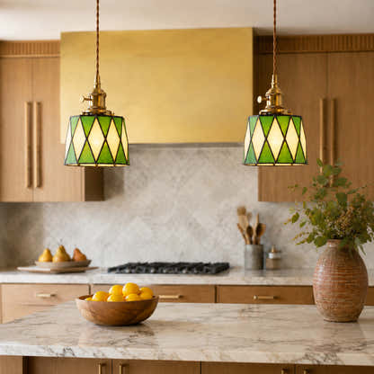 Karys Stained Glass Pendant Light