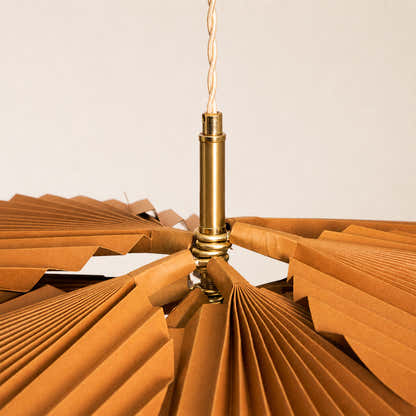 Calanthe Pleated Lotus Pendant Light
