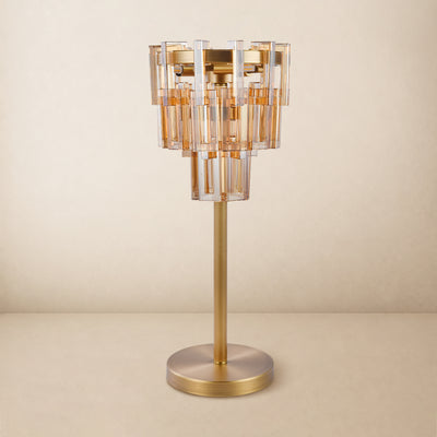 Cirelle Crystal Rectangular Table Lamp 20"H 