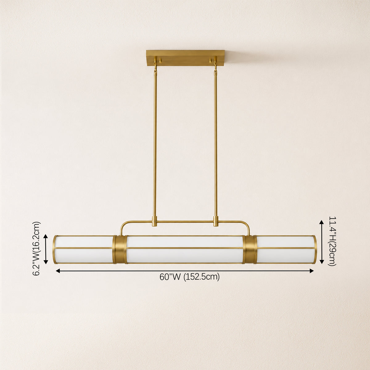 Remi Acrylic Linear Pendant