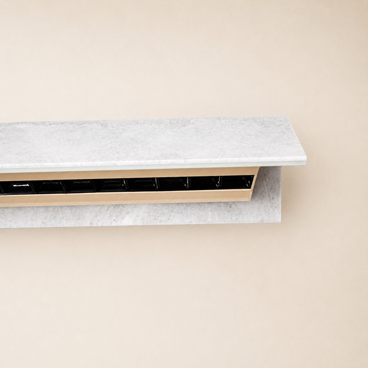 Pietra White Marble Linear Chandelier 49.2"D
