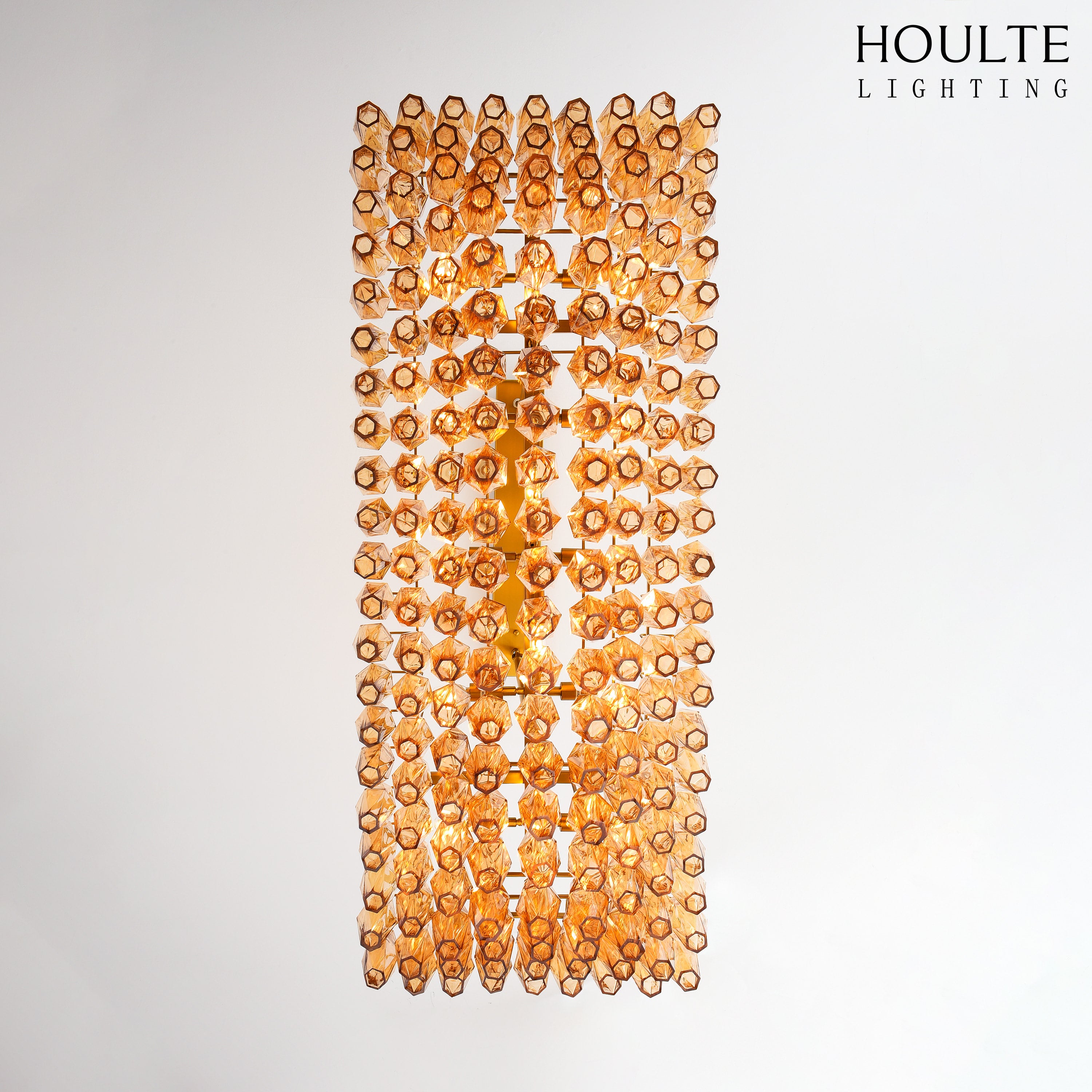 Celestial Drop Muti-Tier Crystal Glass Chandelier 54''W