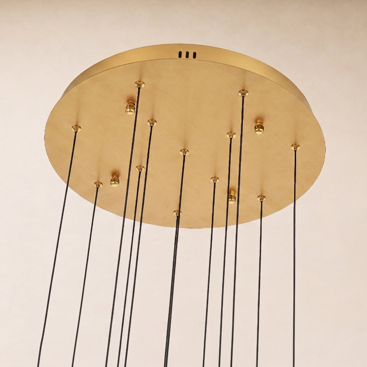 Olivene Glass Teardrop Round Chandelier 4.7"D 
