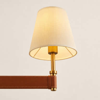 Corvella Leather Linear Chandelier