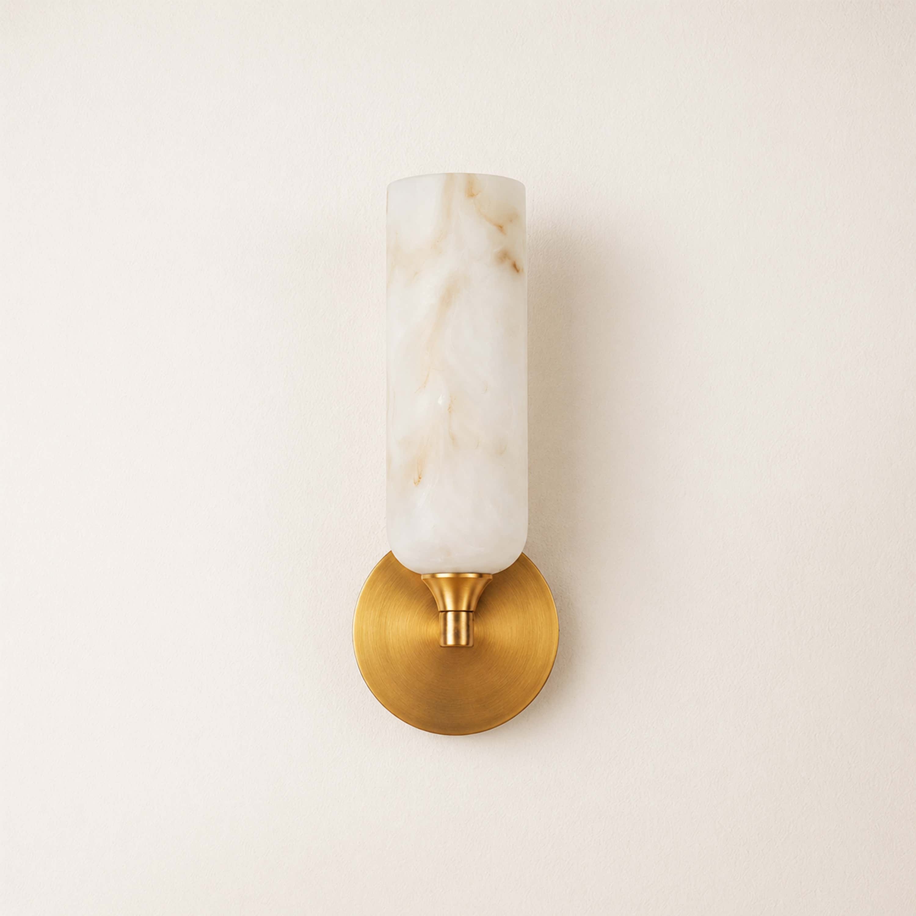 Axis Resin Alabaster Texture Wall Sconce 12"H