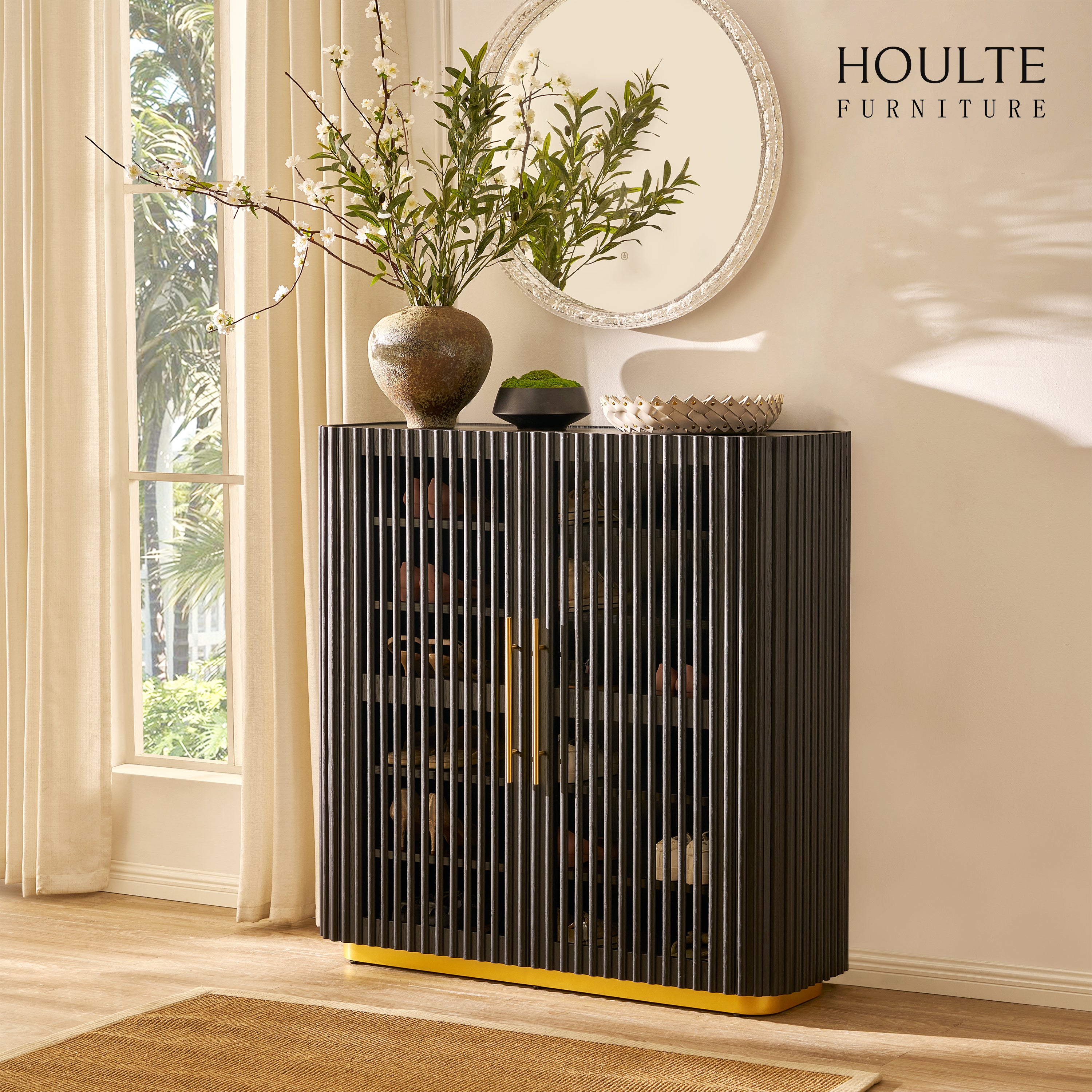 Holton Oak Shoe Storage