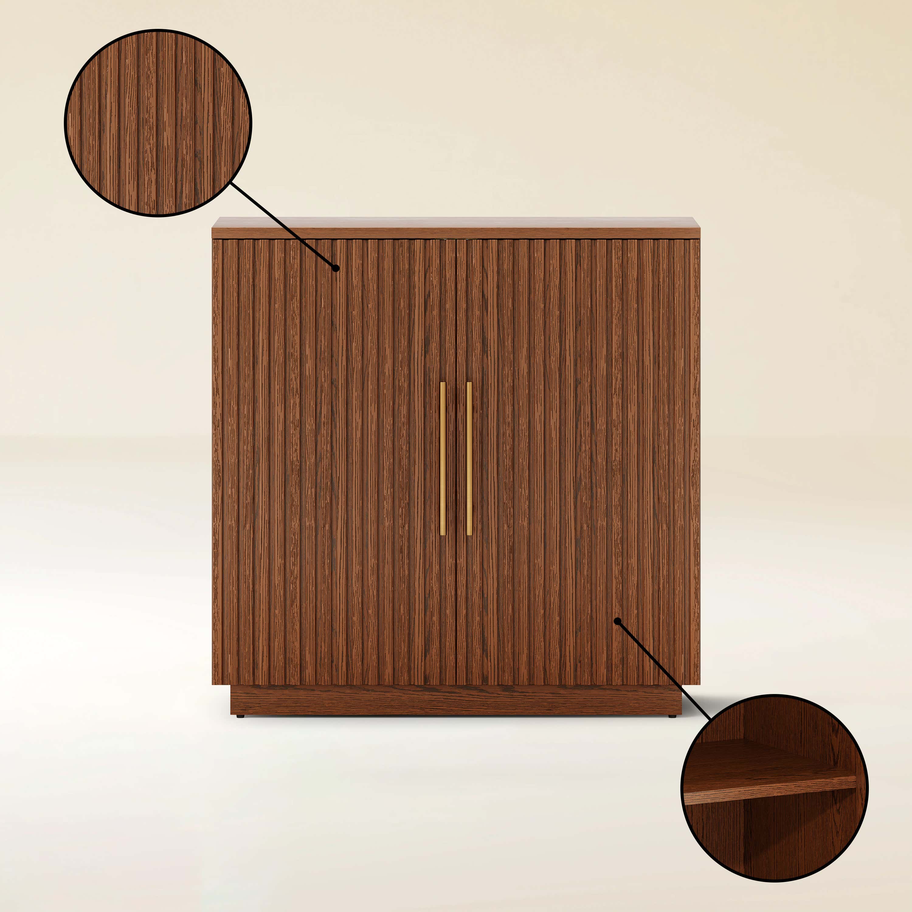 Holt 95″ Solid Oak Console(Set of 3)
