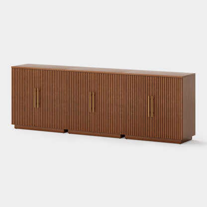 Holt 95″ Solid Oak Console(Set of 3)